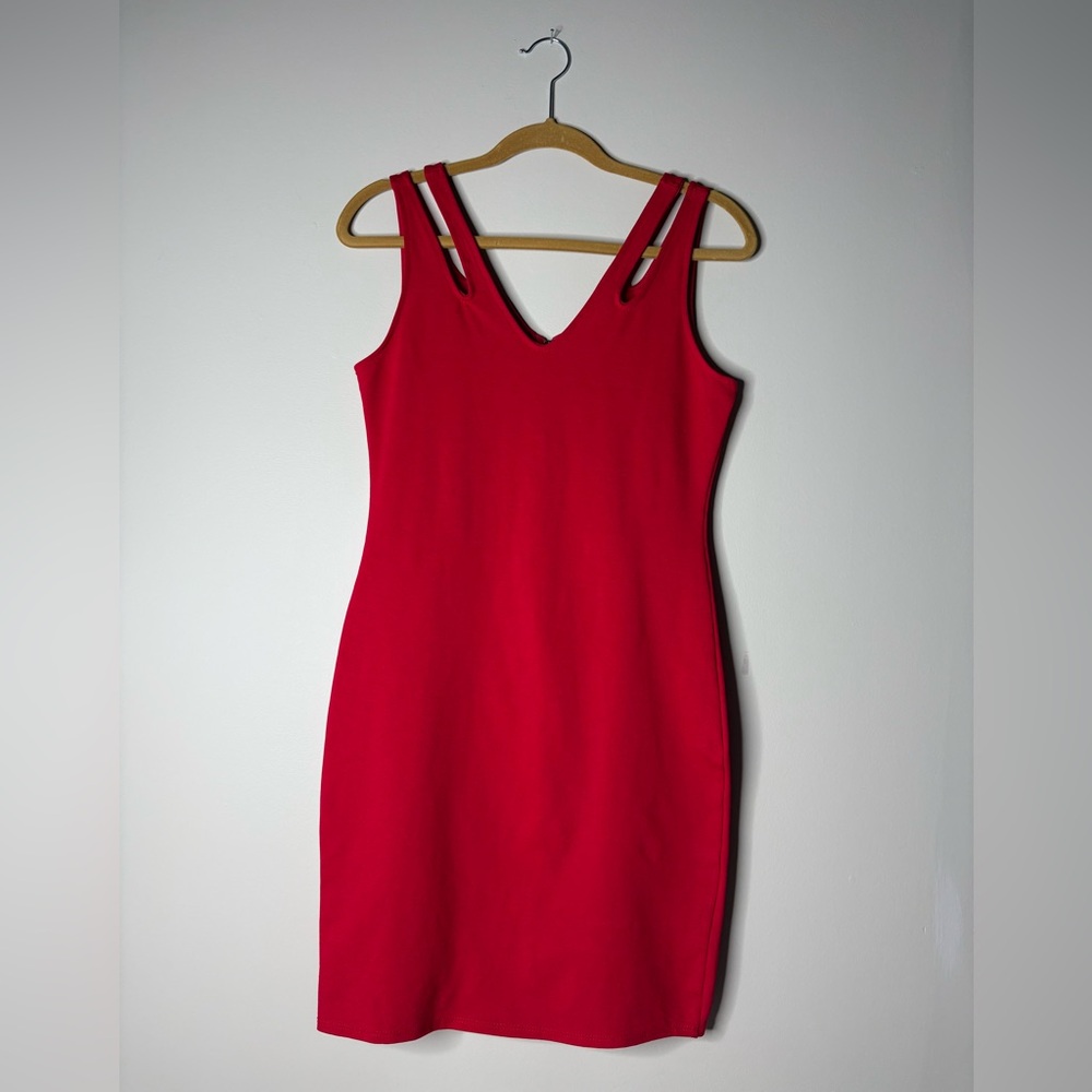 Rolla Costa Red Bodycon Dress With‎ Back Zipper